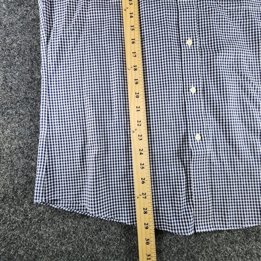 Lot of 2 Brooks Brothers 1818 Regent Fit Gingham Dress Shirts 15.5 32/33 Blue - Picture 14 of 15